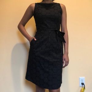 Black midi dress